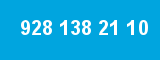 928 138 21 10 928 138 21 10